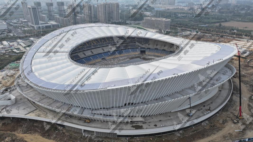 第26届山东省运动会临沂奥体中心索系膜结构(第九座) 第26届山东省运动会临沂奥体中心索系膜结构(第九座)