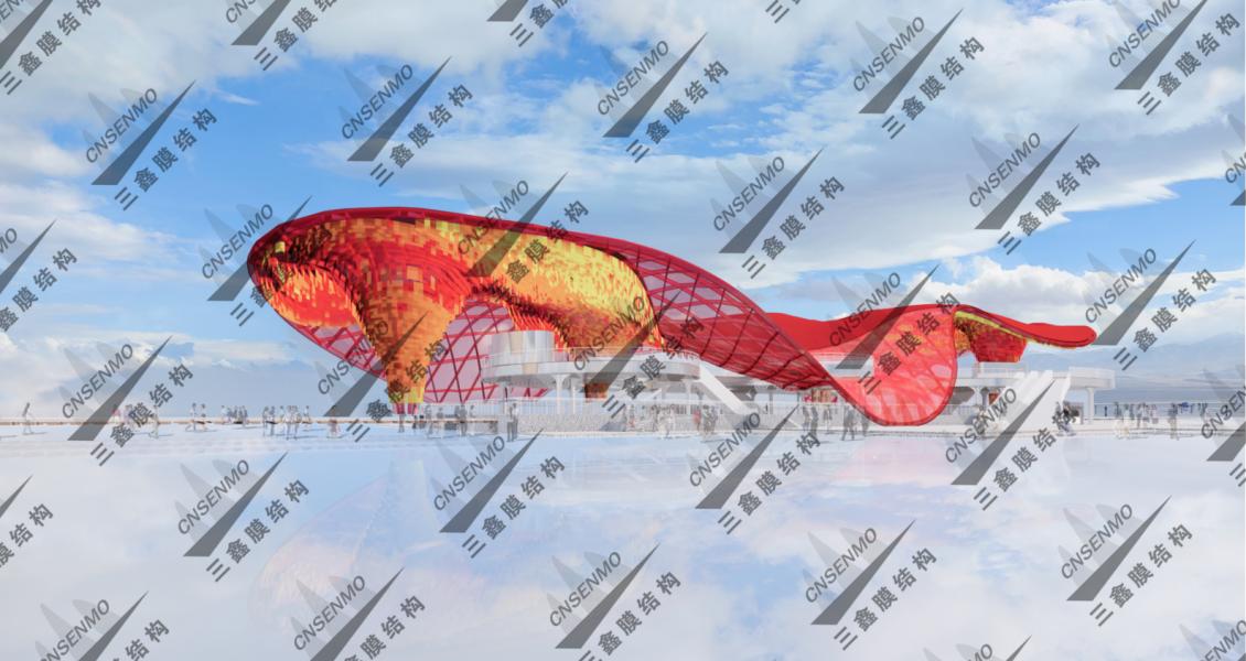 青海茶卡盐湖风景区膜结构 青海茶卡盐湖风景区膜结构